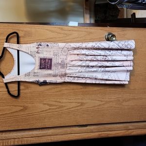 Black Milk Marauder's Map Reversible Skater Dress